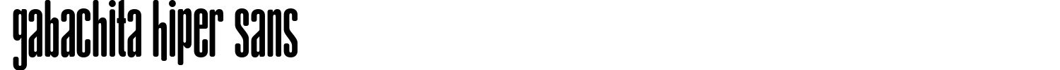 Gabachita Hiper Sans Font preview