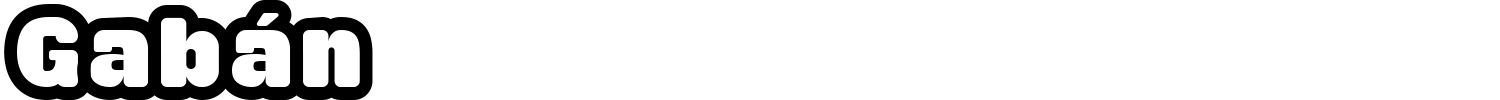 Gaban Font preview