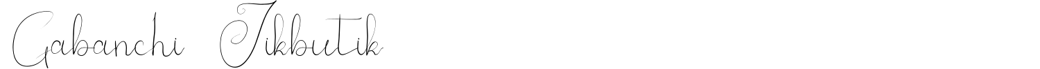 Gabanchi Jikbutik Font preview