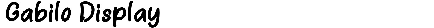 Gabilo Display Font preview