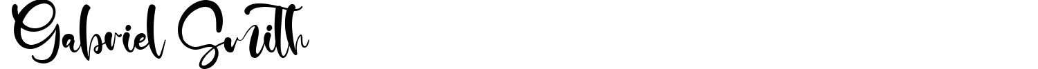 Gabriel Smith Font preview