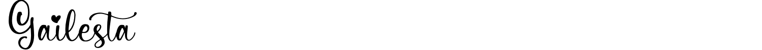 Gailesta Font preview