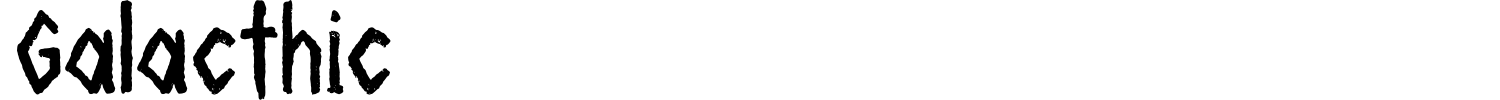 Galacthic Font preview