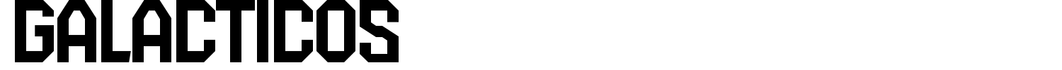 Galacticos Font preview