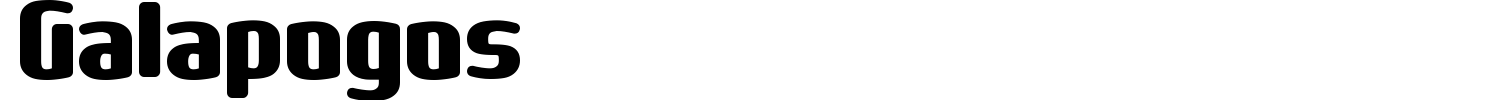 Galapogos Font preview