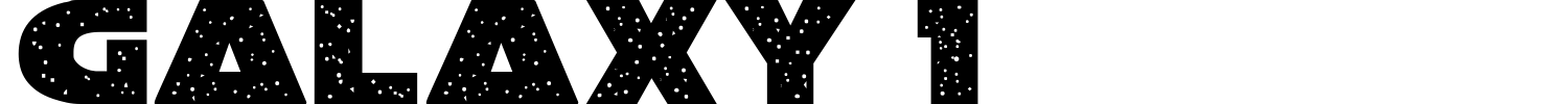 Galaxy 1 Font preview