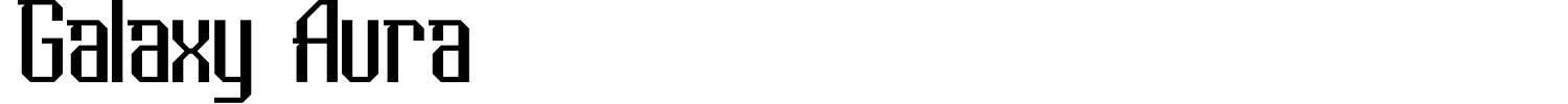 Galaxy Aura Font preview