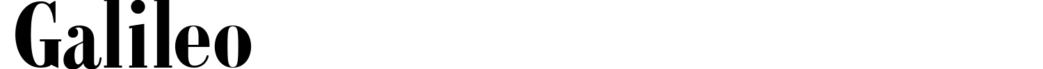 Galileo Font preview