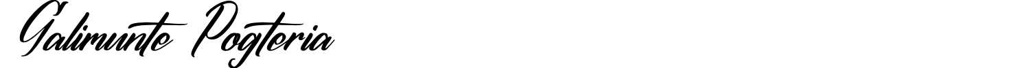 Galimunte Pogteria Font preview