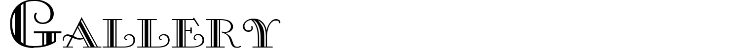 Gallery Font preview
