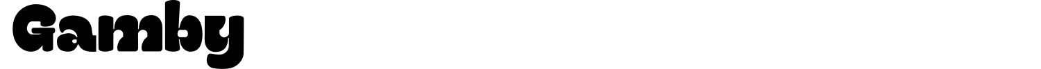 Gamby Font preview