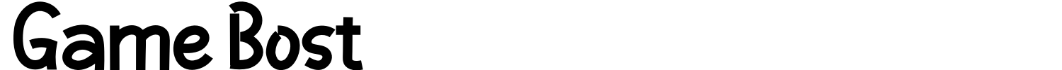 Game Bost Font preview