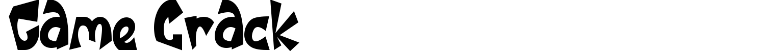 Game Crack Font preview