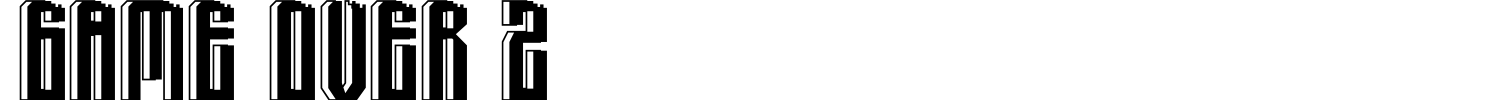 Game Over 2 Font preview