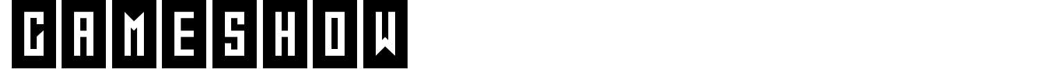 Gameshow Font preview