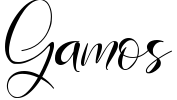 Gamos Font preview