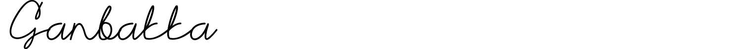 Ganbatta Font preview