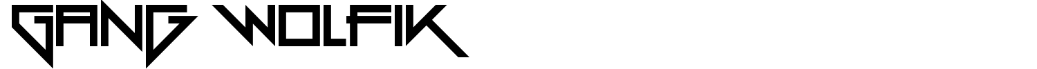 Gang Wolfik Font preview