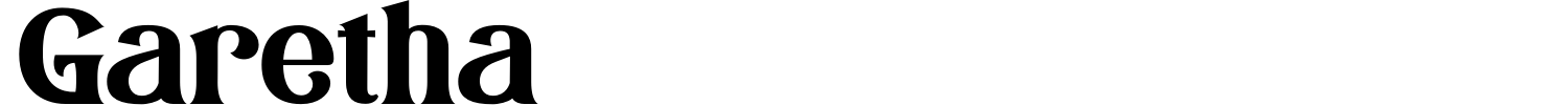 Garetha Font preview