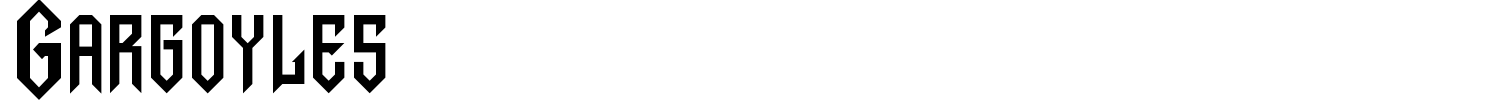 Gargoyles Font preview