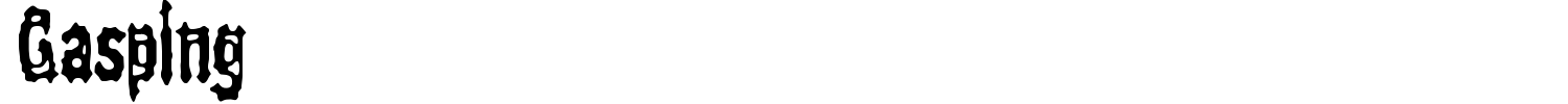 Gasping Font preview