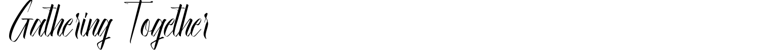 Gathering Together Font preview