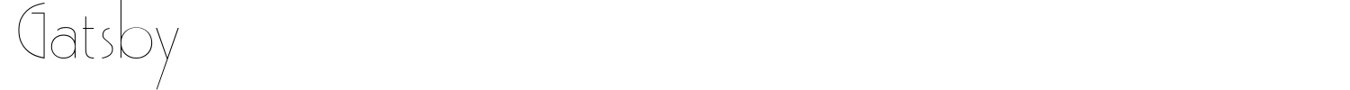 Gatsby Font preview