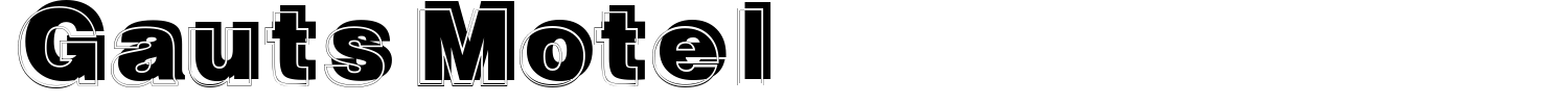 Gauts Motel Font preview