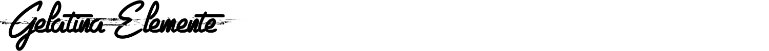 Gelatina Elemente Font preview