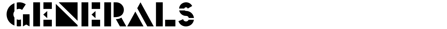 Generals Font preview