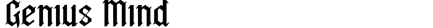 Genius Mind Font preview