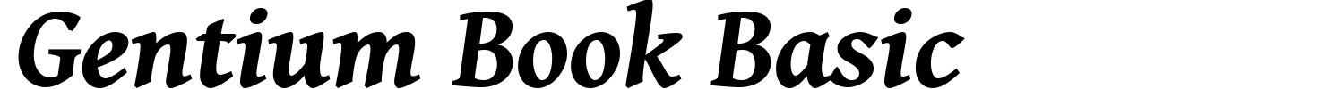 Gentium Book Basic Font preview