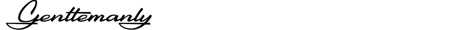 Gentlemanly Font preview
