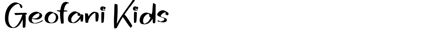 Geofani Kids Font preview