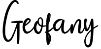 Geofany Font preview