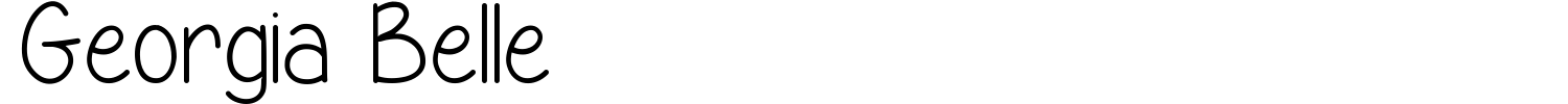Georgia Belle Font preview