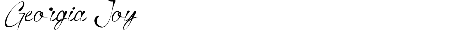 Georgia Joy Font preview