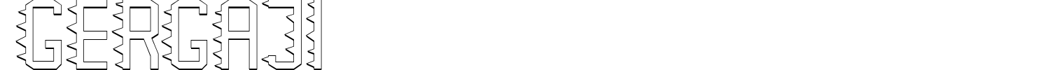 Gergaji Font preview