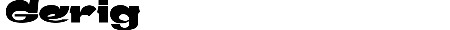 Gerig Font preview