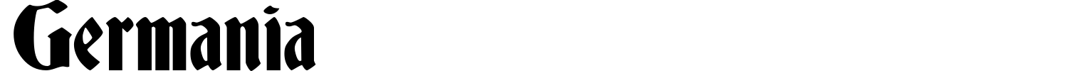 Germania Font preview
