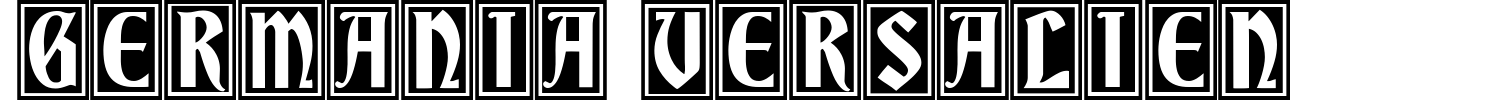 Germania Versalien Font preview