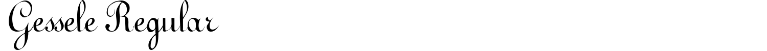 Gessele Regular Font preview