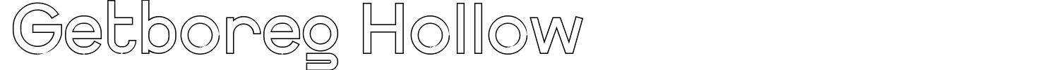 Getboreg Hollow Font preview