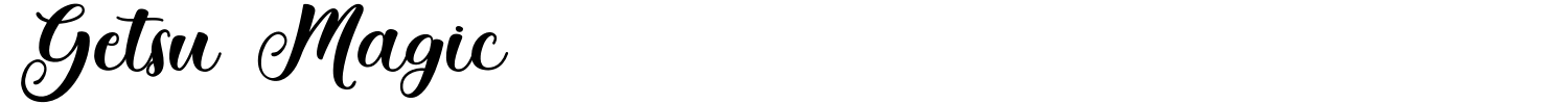 Getsu Magic Font preview