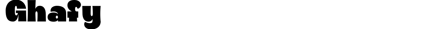 Ghafy Font preview
