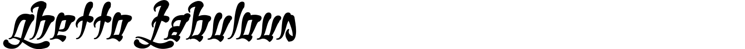 Ghetto Fabulous Font preview