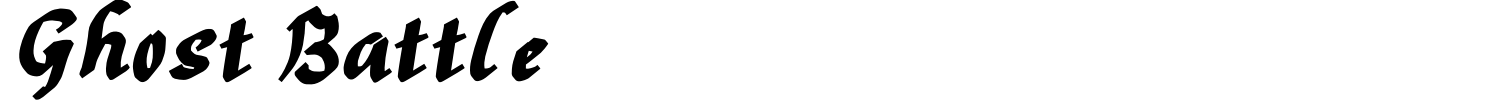 Ghost Battle Font preview