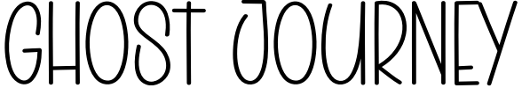 Ghost Journey Font preview