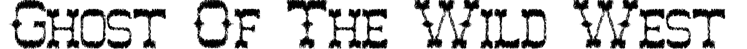 Ghost Of The Wild West Font preview