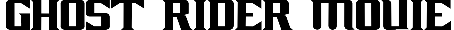 Ghost Rider Movie Font preview